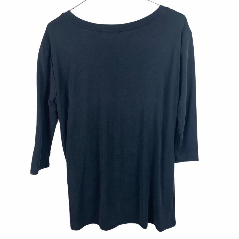 Botanique Black Knot Short Sleeve Blouse - Picture 4 of 4